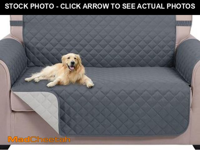 Lot 74-12333031 - U-NICE HOME Loveseat Sofa Cover Reversible Couch Cover for Dogs with Elastic Straps Water Resistant ...