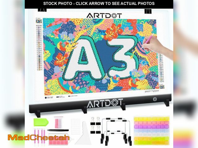 Lot 74-13540224 - ARTDOT A3 LED Light Pad for Diamond Art Kits for Adults, USB Powered Light Board Kit, Adjustable Bri...