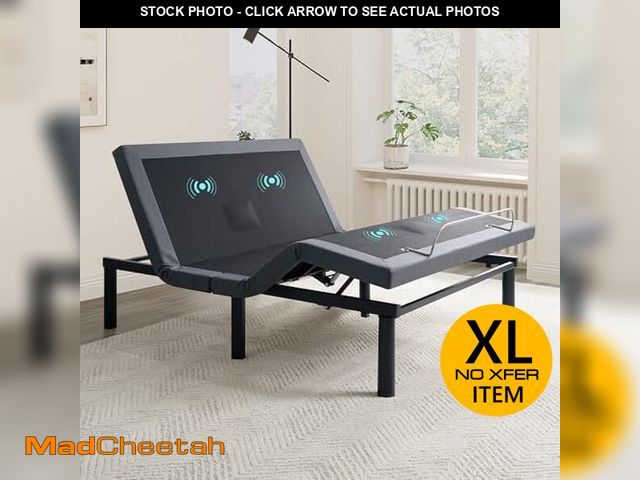 Lot 74-13664554 - Naomi Home Idealbase Adjustable Bed Frame Full with Lumbar Support Head Tilt Foot Incline Back Leg M...