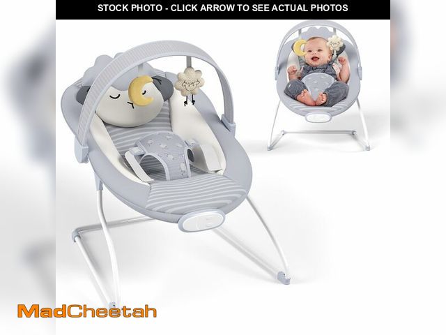 Lot 74-14056974 - Baby Bouncer Seat, Portable Baby Bouncer with Motion and Music for Infants 0-6 Months, 6-20 lbs (Gra...