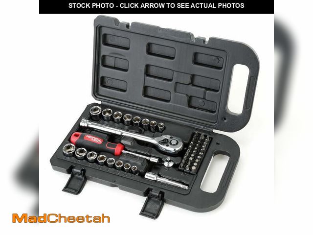 Lot 74-14290434 - Hyper Tough 55-Piece Auto Repair Socket Set - UNUSED