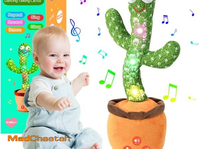 Lot 74-12331372 - SANJOIN Dancing Talking Cactus Toy for Baby Toddler, Boys Girls Gifts Singing Mimicking Recording Re...