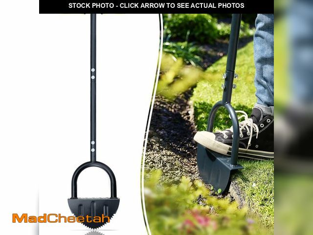 Lot 74-14265895 - Colwelt Saw-Tooth Edger Lawn Tool, Half Moon Lawn Edger with T-Grip, Sidewalk Grass Long Handled Ste...