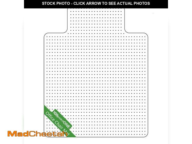 Lot 74-12140884 - Office Chair Mat for Carpet - Clear Thick Desk Chair Mat for Carpet Plastic Floor Mats for Rolling W...