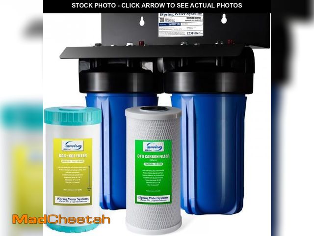 Lot 74-12170029 - iSpring WGB21B-KS 2-Stage Whole House Water Filtration System with 10" x 4.5" Sediment CTO(Chlorine,...