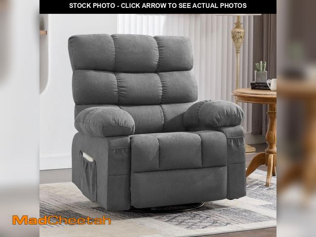 Lot 74-12401764 - JONPONY Swivel Rocker Recliner Chair, Ergonomic Lounge Chair for Living Room,Small Spaces with Rocki...