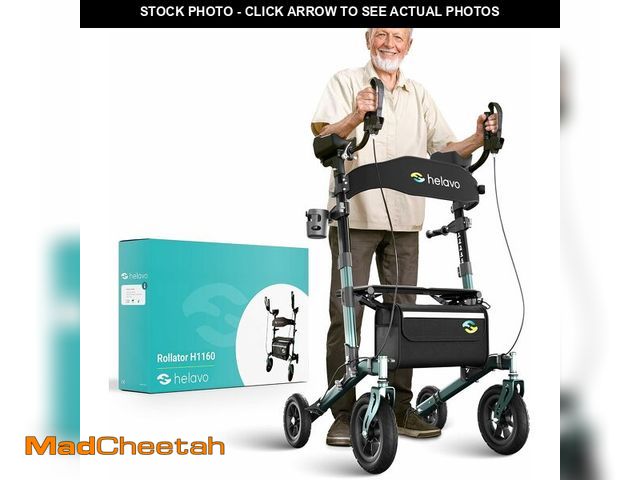 Lot 74-13835933 - Helavo All Terrain Upright Walker with Flat-Free Solid Rubber Tires - Outdoor Stand Up Walker for Se...