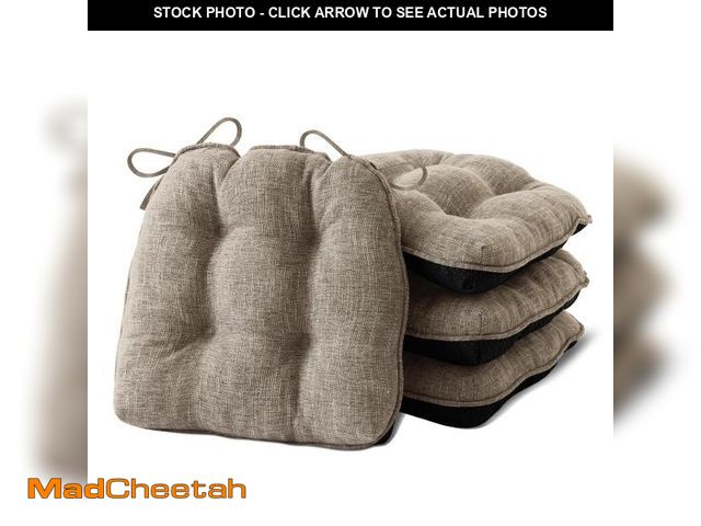 Lot 74-12227743 - IPYNBAP Chair Cushions for Dining Chairs Set of 4, Kitchen Chair Cushions, Chair Pads with Ties and ...