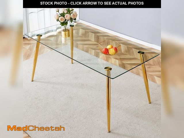 Lot 74-12488932 - KEIKI Glass Dining Table Top ONLY - UNUSED