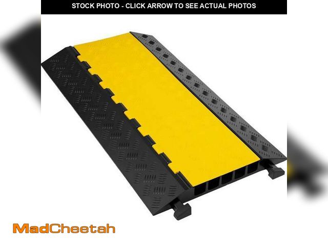 Lot 74-14392541 - 35 in. x 20 in. x 2 in. Clamshell Cable Organizer 5-Channel Speed Bump 88,184 lbs. Load Cable Protec...