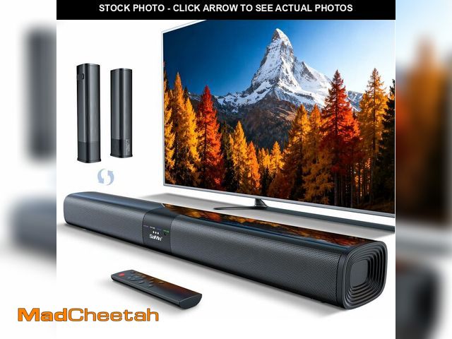 Lot 74-14152534 - Saiyin Sound Bar for Smart TV, Detachable Soundbar TV Speaker with Bluetooth/ARC/Optical/AUX Input, ...