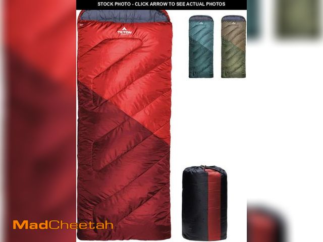 Lot 74-12510552 - Teton Celsius Regular 20F Degree Sleeping Bag - All-Weather Sleeping Bag for Adults and Kids - Campi...