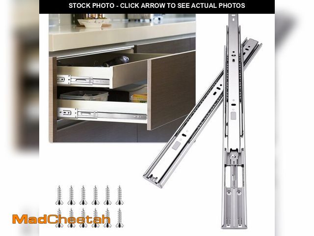 Lot 74-13711093 - 14 Inch Soft Close Drawer Slides for Kitchen Cabinets,Dressers,Tool Drawers Wardrobe Glides, Heavy D...