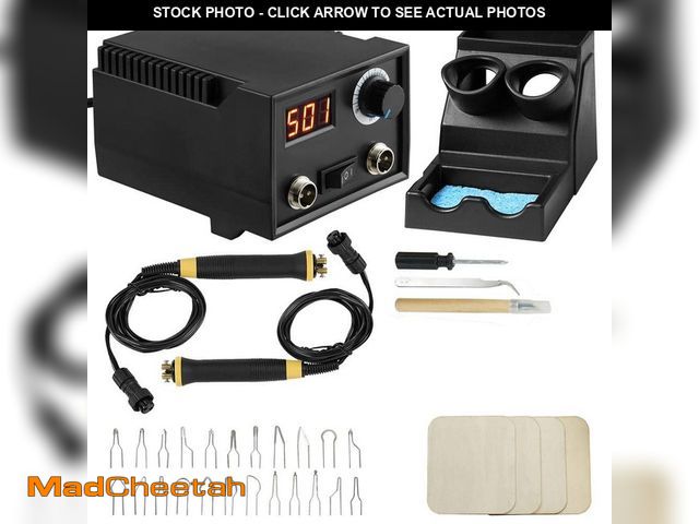 Lot 74-12659670 - SVOPES Wood Burning Kit, Adjustable Temperature 200~700ÃâÃÂ°C with Display, Dual Output Ports, 2...