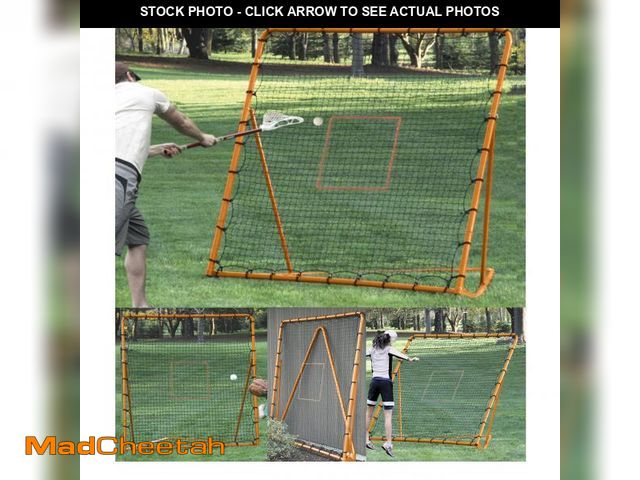 Lot 74-12254389 - *SEE PICS FOR COLOR* EZGoal Pro Lacrosse Folding Throwback Rebounder, blue , 6'X6'*SEE PICS FOR COLO...