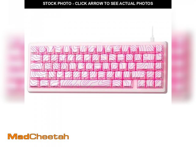 Lot 74-12216646 - HITIME x XVX M67 Topographic Wired Gaming Keyboard with IMD Tech Keycaps, QMK/VIA 60 Percent Keyboar...