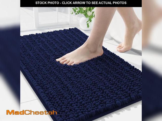 Lot 74-11546547 - Arotive Luxury Chenille Bathroom Rug Mat, Extra Soft Thick Absorbent Shaggy Bath Rugs, Non-Slip Mach...