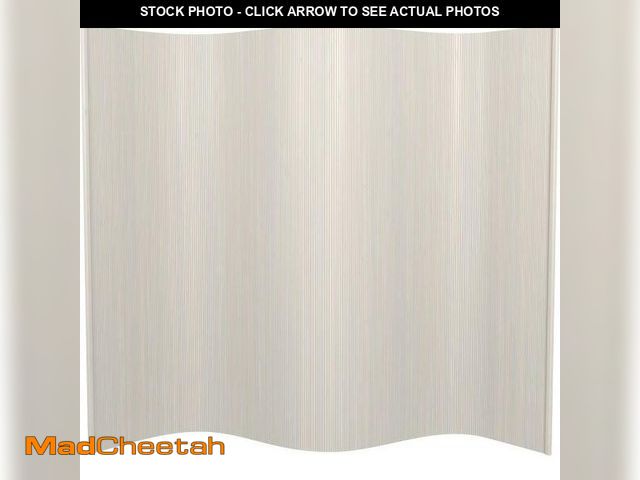 Lot 74-12403159 - *SEE DETAILS* 6 ft. Tall Bamboo Wave Screen - Rustic White *SEE DETAILS*  - USED