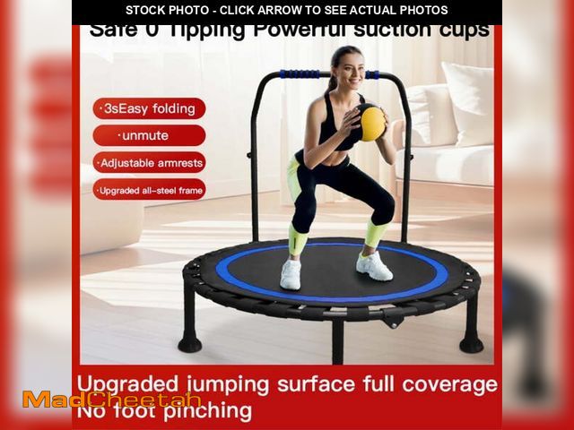 Lot 74-14289414 - XHYHWYD 40" Foldable Trampoline with Adjustable Handle Bar, 1 Count - UNUSED