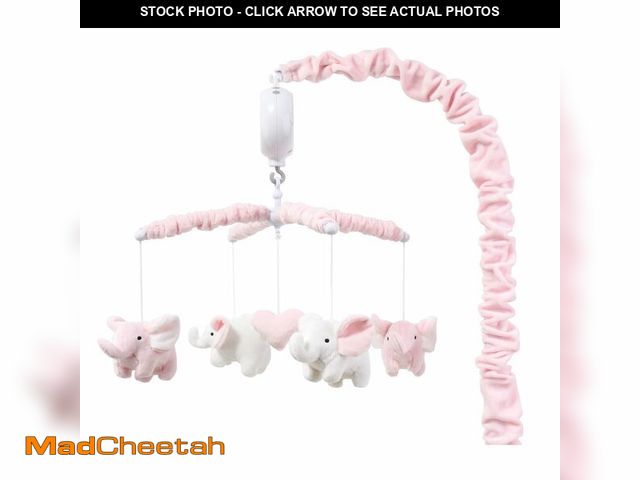 Lot 74-13966071 - The Peanutshell Crib Mobile for Girls - Soft Pink Musical Baby Crib Mobile with 12 Lullabies, Cute E...
