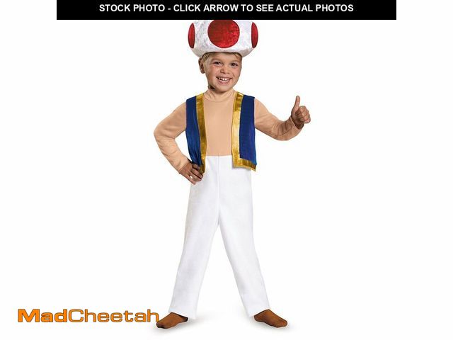 Lot 74-12717917 - Toad Toddler Costume, Small (2T) - USED