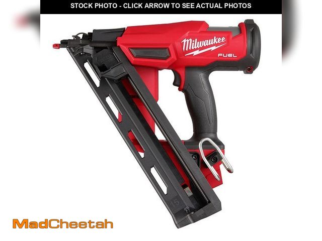 Lot 74-13613953 - Milwaukee M18 FUEL 18-Volt Lithium-Ion Brushless Cordless Gen II 15-Gauge Angled Finish Nailer (Tool...