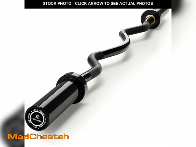 Lot 74-14078945 - LIONSCOOL 25mm Grip EZ Curl Bar (Black) - UNUSED