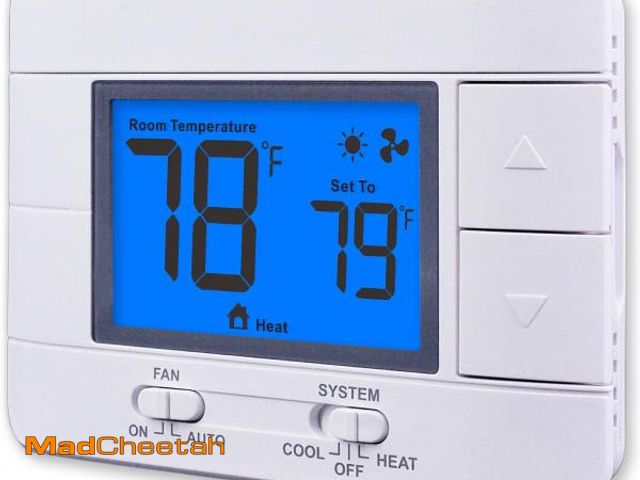 Lot 74-12231961 - (MISSING BASE) Aowel Non Programmable Thermostat for Home 1 Heat/ 1 Cool Single-Stage System, with R...