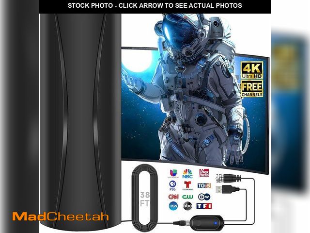 Lot 74-13711420 - 3600+ Miles Range TV Antenna,2026 Digital TV Antenna Indoor Outdoor with Strongest Amplifier, 360ÃÂ...