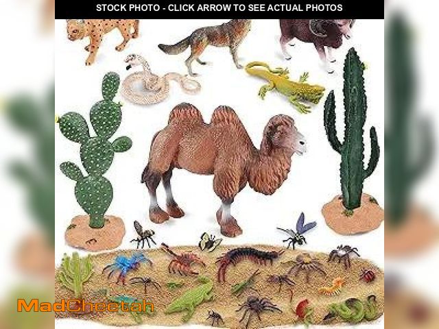 Lot 74-12126663 - BOTICAKO 30 Pcs Desert Animals Figures - Desert Decor for Kids Birthday Party Favors School Projects...