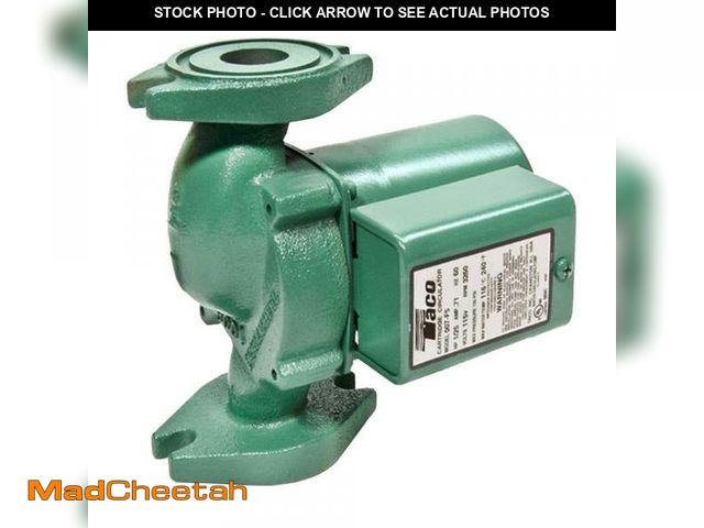 Lot 74-12412785 - Taco Comfort Solutions 1/25 HP Cast Iron Circulator Pump - USED