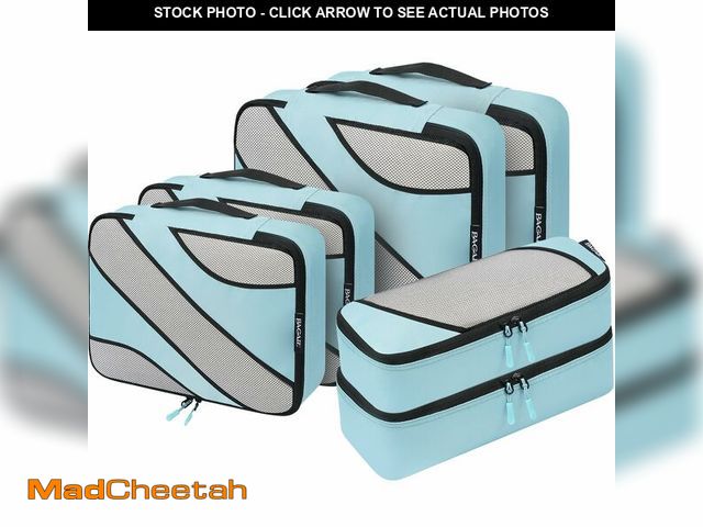 Lot 74-14331430 - BAGAIL 6 Set Packing Cubes,Travel Luggage Packing Organizers (6Set DustyBlue) - UNUSED