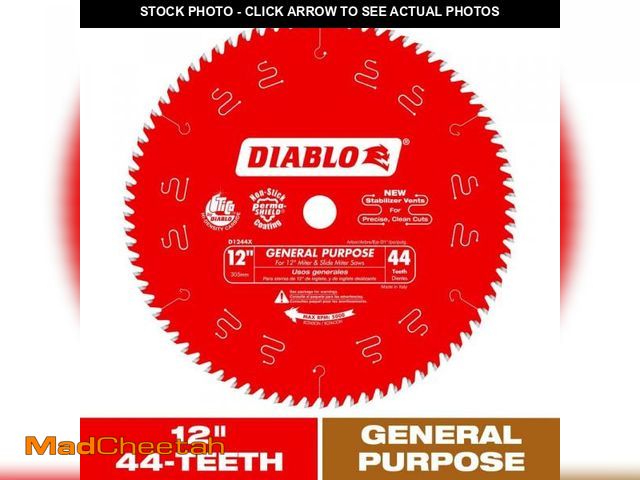 Lot 74-12411494 - DIABLO 12in. x 44-Tooth General Purpose Saw Blade for Wood - USED