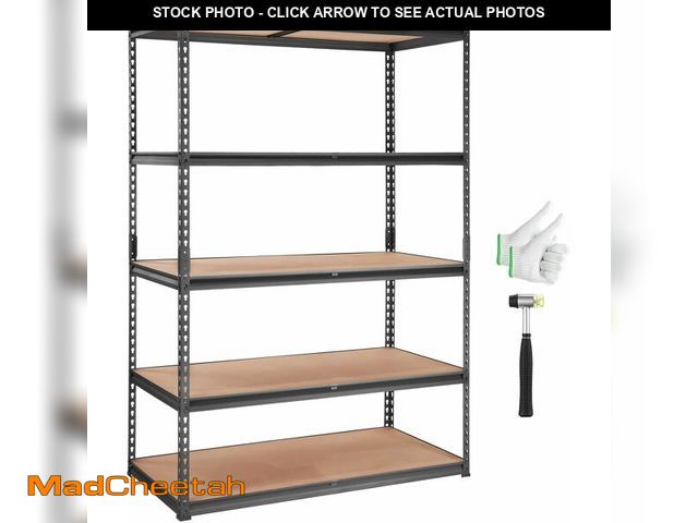Lot 74-14349799 - VEVOR Storage Shelves 5-Tier Adjustable 2000 lbs 48"x24"x72" Shelving Unit - USED