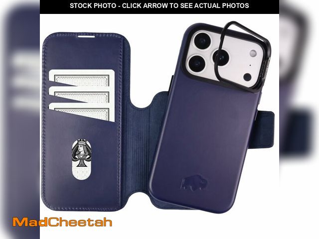 Lot 74-13622645 - BLACKBROOK Wallet Case for iPhone 17 Pro Max Ã¢â¬â Burkley 2-in-1 Detachable Folio, MagSafe Compa...