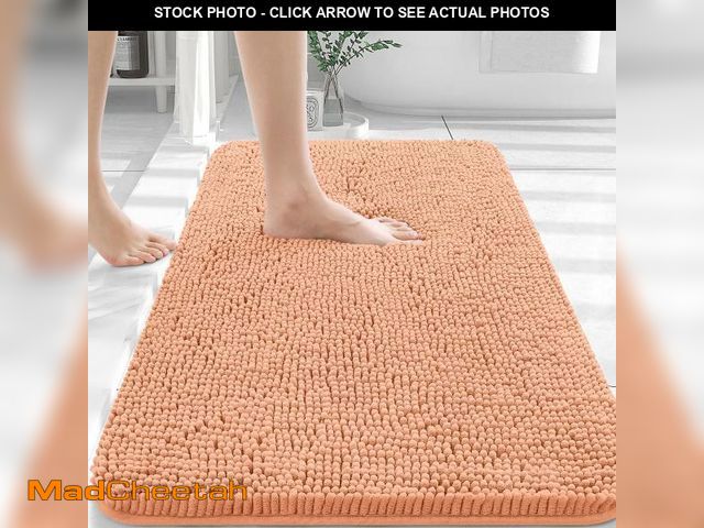 Lot 74-12219188 - OLANLY Bathroom Rugs 30x20, Extra Soft Absorbent Chenille Bath Rugs, Rubber Backing Quick Dry, Machi...