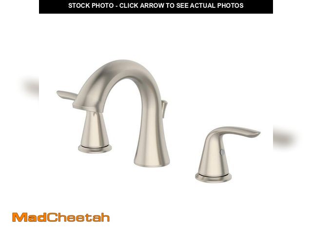 Lot 74-13051359 - Glacier Bay Irena 8 in. Widespread 2-Handle Bathroom Faucet in Brushed Nickel - UNUSED