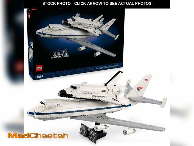 Lot 74-12548703 - LEGO Icons Shuttle Carrier Aircraft Building Set for Adults - Spaceship &amp; Airplane Model Kit for...