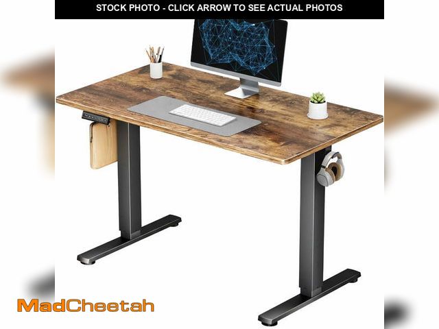 Lot 74-14286432 - CONCETTA Electric Height Adjustable Desk, 40"x24" Ergonomic Sit Stand Workstation, One-Touch Lift Ho...