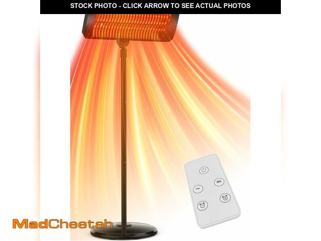 Lot 74-14251026 - Outdoor Heaters for Patio, 12H Timer&amp;3 Heat Level, IP54 Waterproof Electric Heater,1500W Infrare...