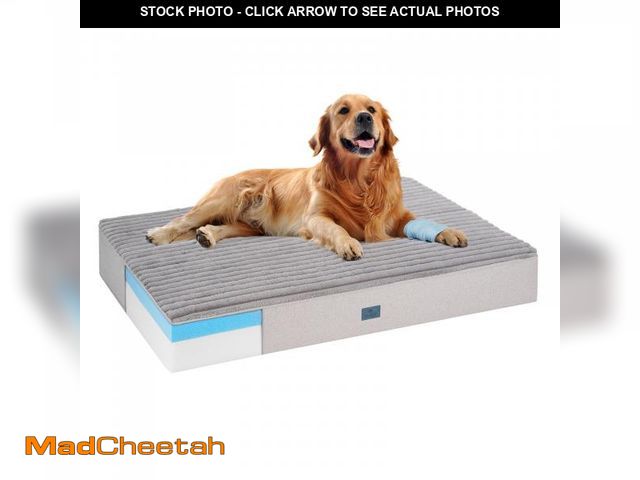 Lot 74-12161572 - Veehoo Orthopedic Memory Foam Dog Bed, 7 Inch Thick Extra Large Dog Bed XL for Senior Dogs with Ultr...