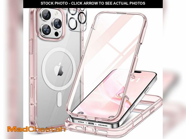 Lot 74-14062270 - Miracase for iPhone 16 Pro Case Full-Body Phone with Built-in Glass Screen Protector, [Compatible wi...
