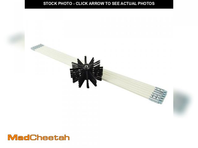 Lot 74-12517770 - Everbilt 12 ft. Extendable Drill-Powered Duct Lint Brush Dryer Vent Cleaning Kit - USED