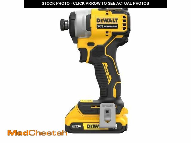 Lot 74-14310845 - DEWALT Atomic 20V Max Lithium-Ion Brushless Cordless Compact 1/4 in. Impact Driver Kit with 2.0Ah Ba...