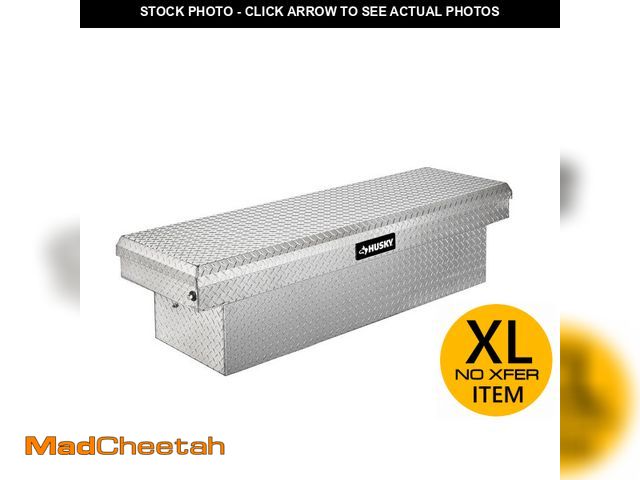 Lot 74-13496823 - Husky 71.36 in. Diamond Plate Aluminum Full Size Crossbed Truck Tool Box - UNUSED