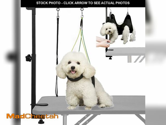 Lot 74-14145544 - Breeze Touch Dog Grooming Arm - 32" Dog Grooming Table Arm with Clamp and Post, Loop Noose, No Sit H...