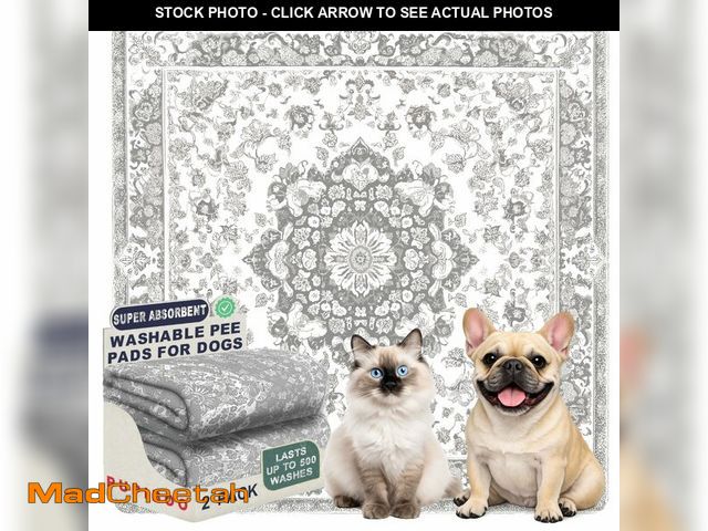 Lot 74-13547435 - PUPIBOO Washable Pee Pads for Dogs and Cats - Super Absorbent Reusable Puppy Training Pads - 100% Wa...