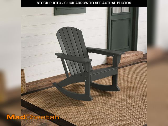 Lot 74-12800982 - Adirondack Rocker Chair, Gray - UNUSED