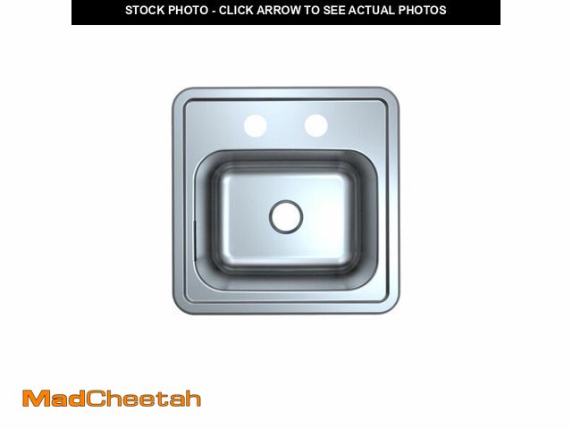 Lot 74-14080141 - The Mainline MLTS151562 is a top-mount, single-bowl bar and prep sink featuring a brushed stainless ...