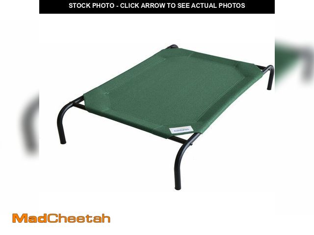 Lot 74-13042099 - Gale Pacific Coolaroo The Original Cooling Elevated Dog Bed, Indoor and Outdoor, Large, Brunswick Gr...